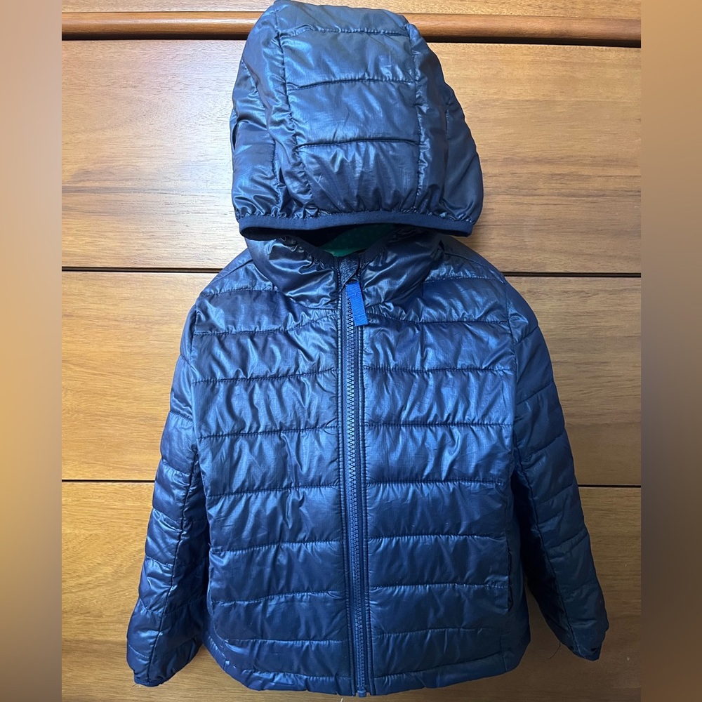 Primary Hooded Puffer Coat - Size 3